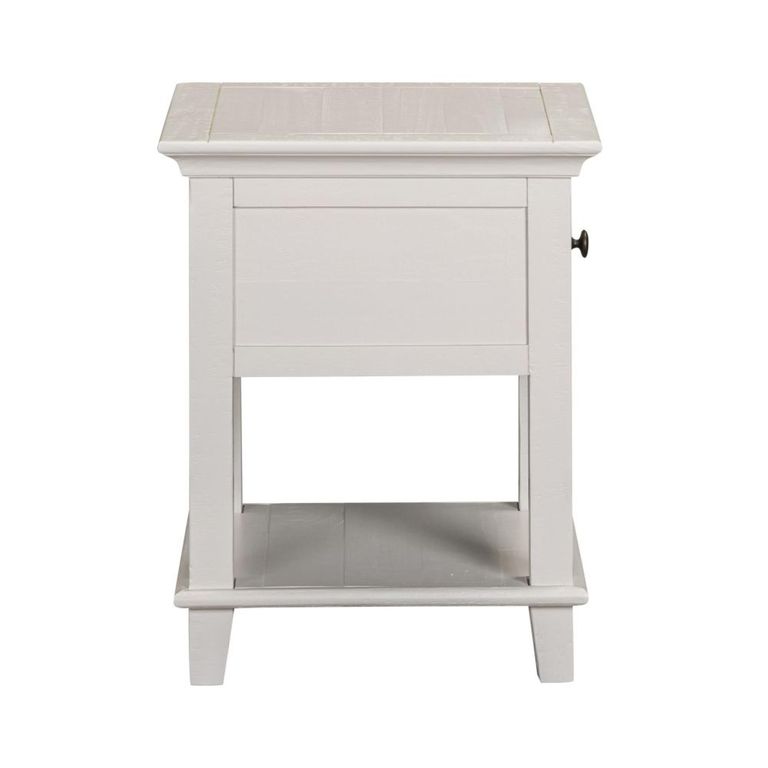 Provence Painted End Table - 1 Drawer - Truffle