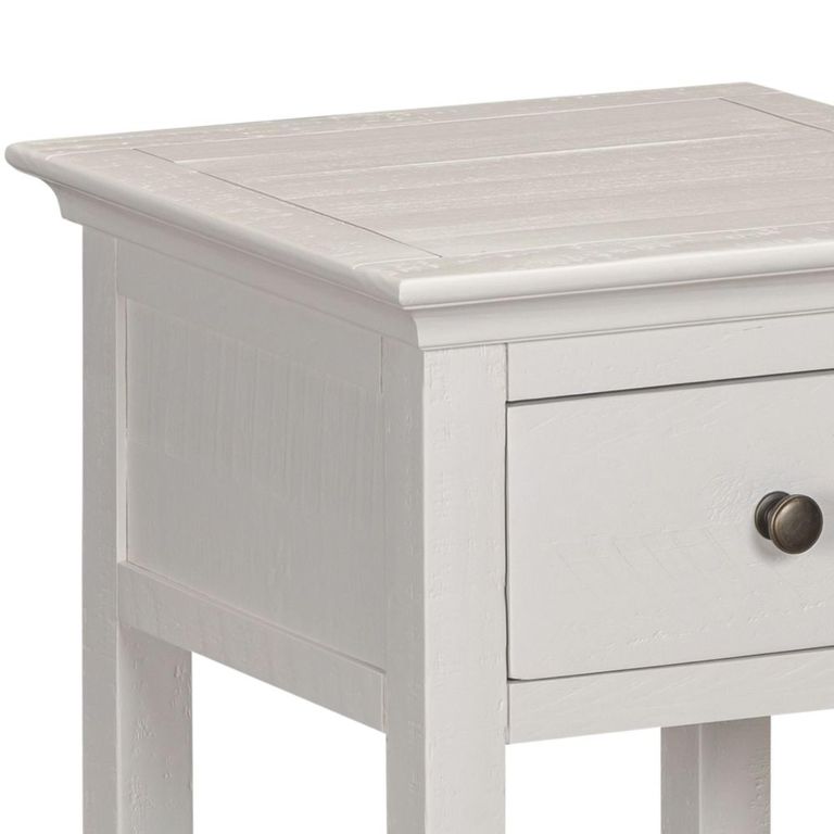 Provence Painted End Table - 1 Drawer - Truffle