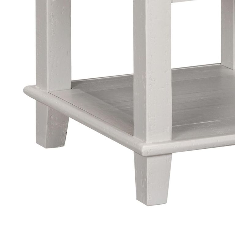 Provence Painted End Table - 1 Drawer - Truffle