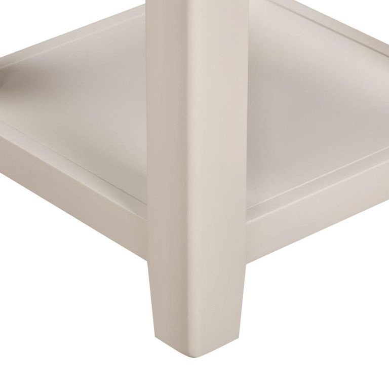 Windermere Painted Lamp Table - Square - Oyster Grey