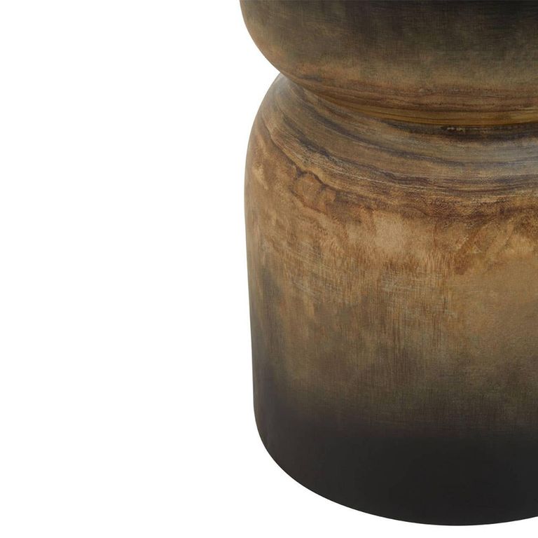Arlo Side Table - Round - Black Ombre Wood