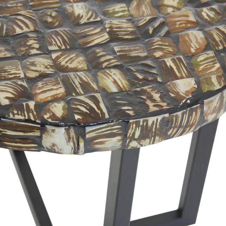 Branna Side Table - Round - Mother of Pearl