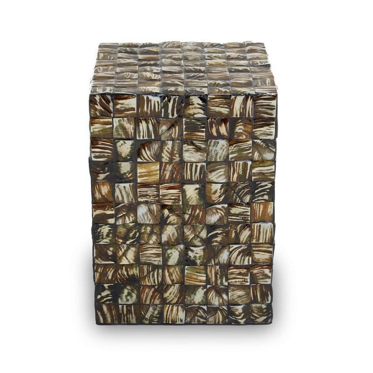 Branna Side Table - Square - Mother of Pearl