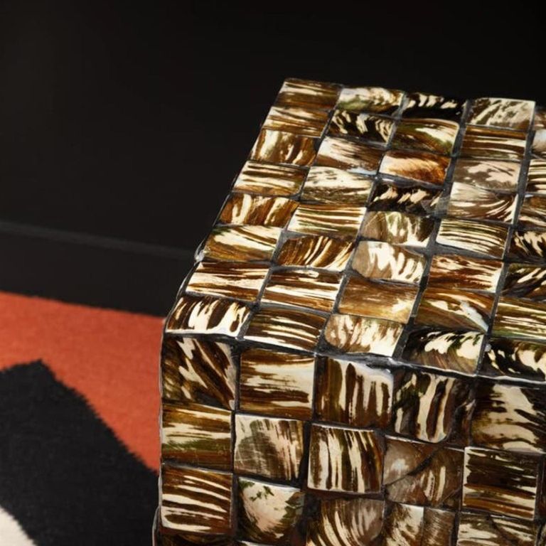Branna Side Table - Square - Mother of Pearl