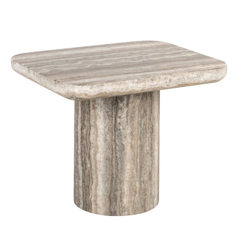 Dulce End Table - Grey - Marble