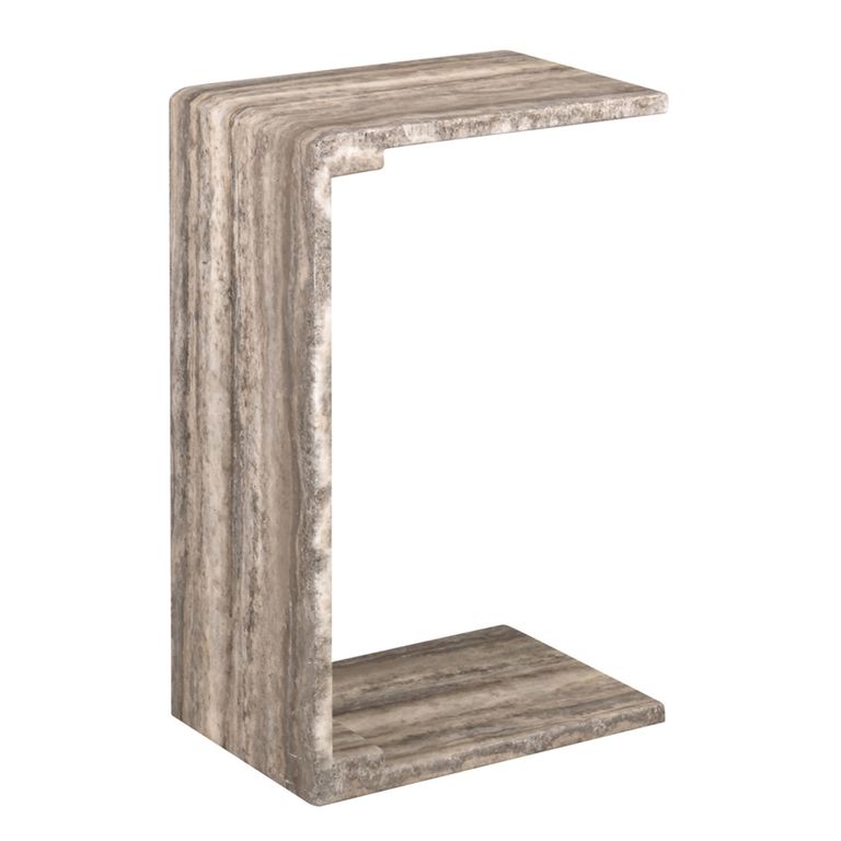Dulce Side Table - Grey - Marble