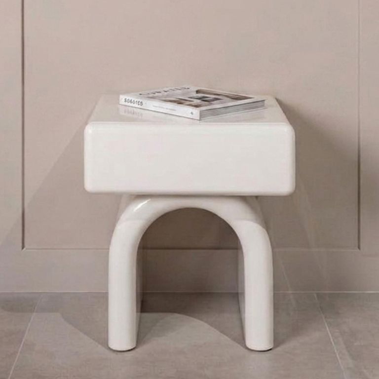 Bennet End Table - 1 Drawer - White - Wood