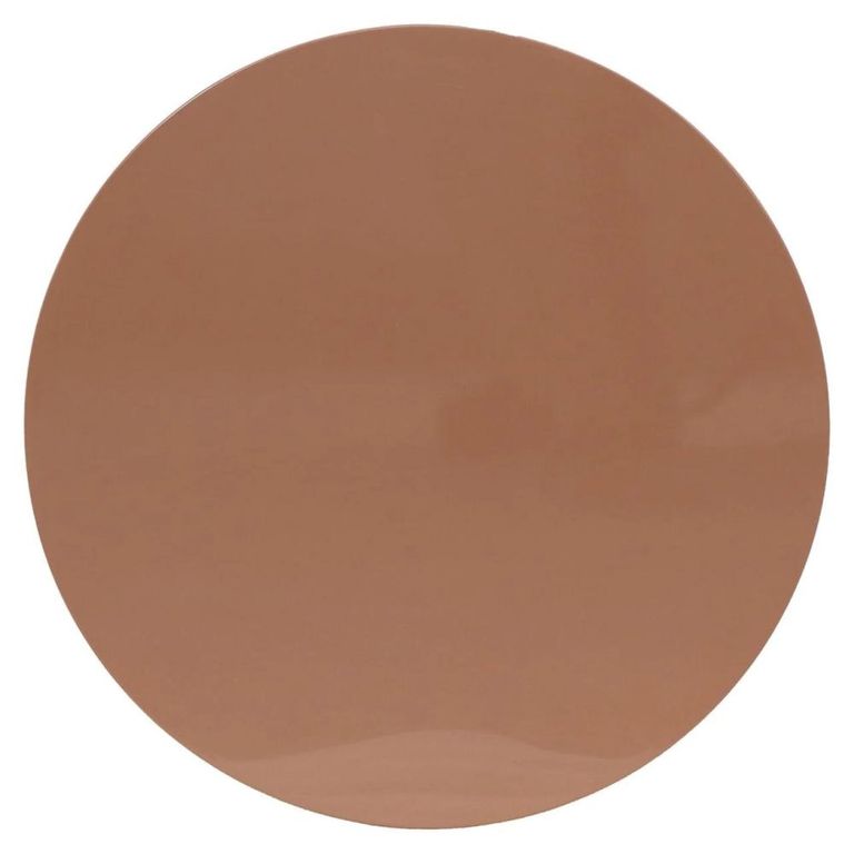 Liza End Table - Round - Mocha Mousse - Polyresin