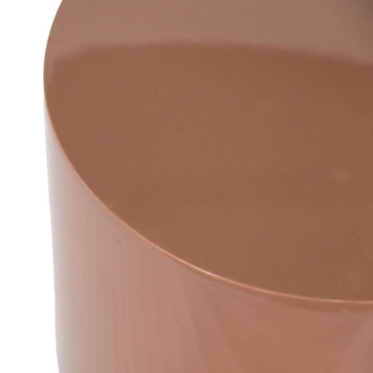 Liza End Table - Round - Mocha Mousse - Polyresin