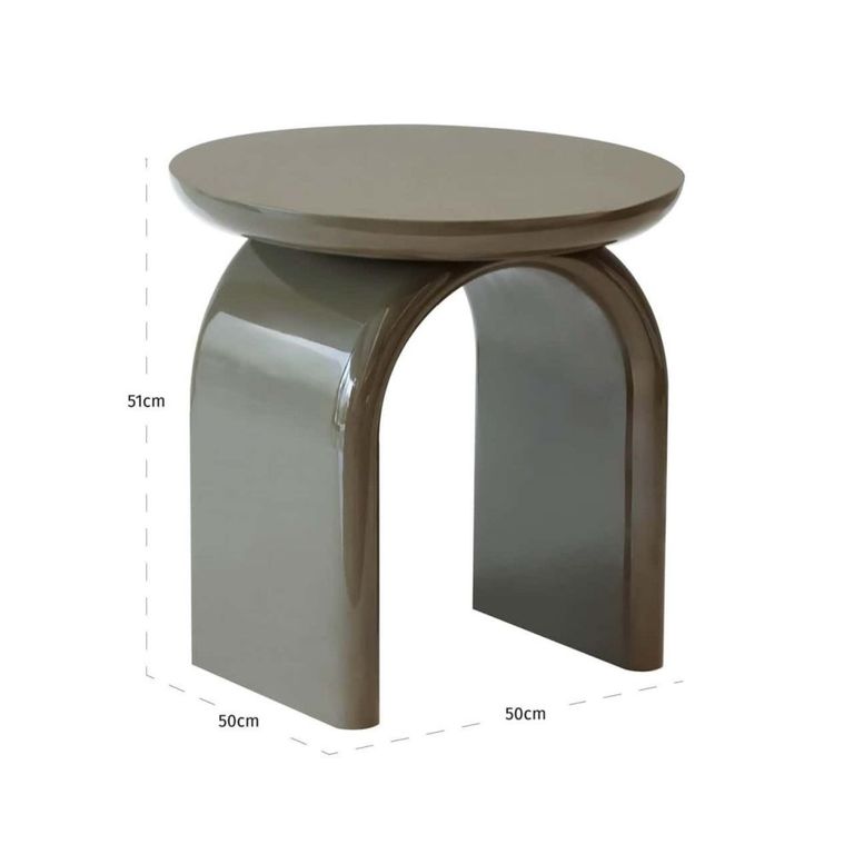 Merrick End Table - Round - Green