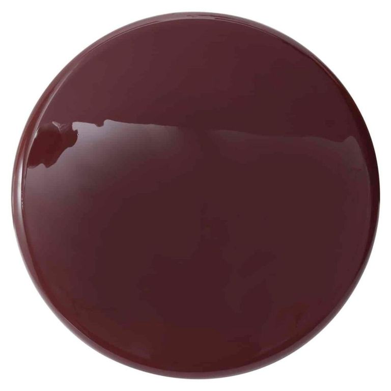 Reid End Table - Round - Burgundy - Metal