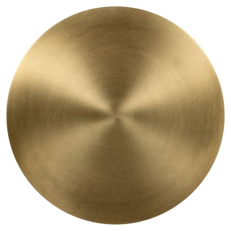 Bowiene End Table - Round - Green and Gold - Glass and Aluminum