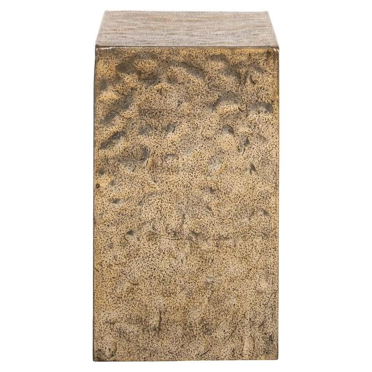 Novan End Table - Gold - Aluminum