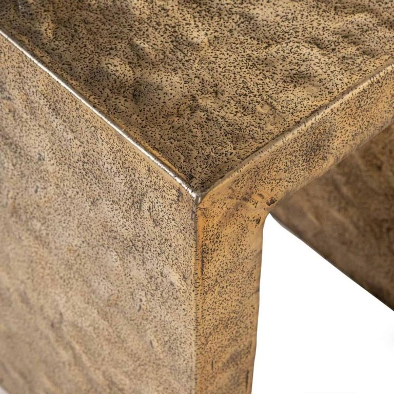 Novan End Table - Gold - Aluminum