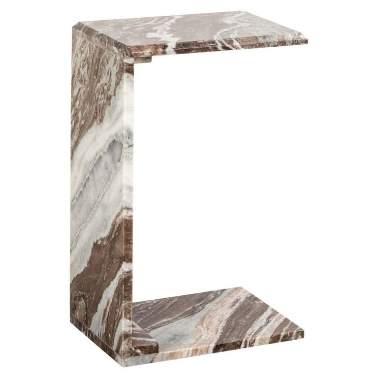 Tovek End Table - Blush Beige - Marble