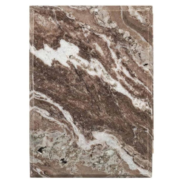 Tovek End Table - Blush Beige - Marble