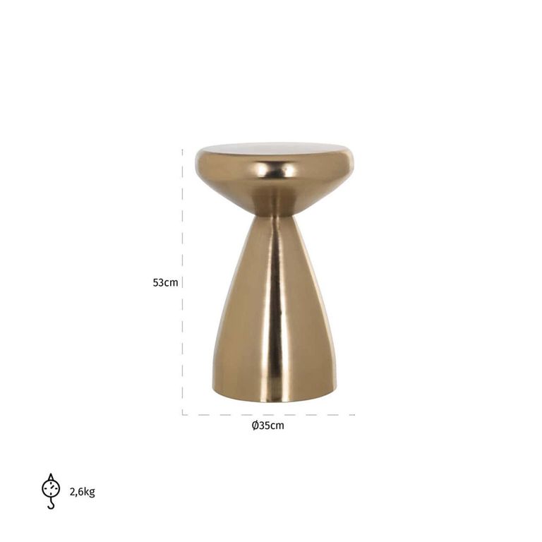 Arlo Gold Round Side Table