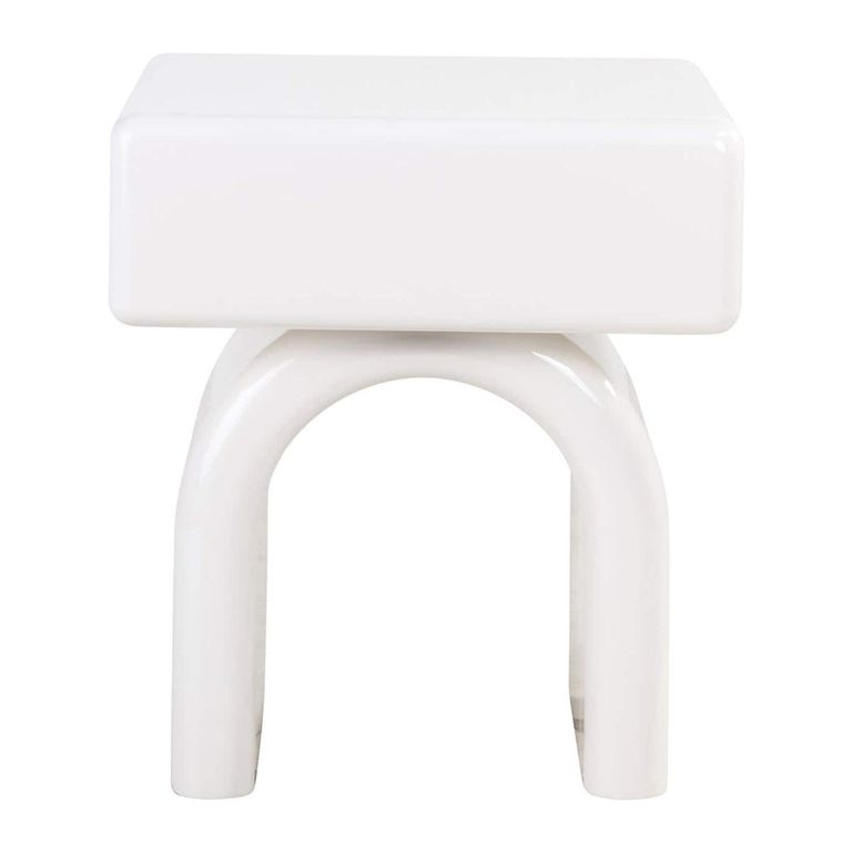 Bennet End Table - 1 Drawer - White