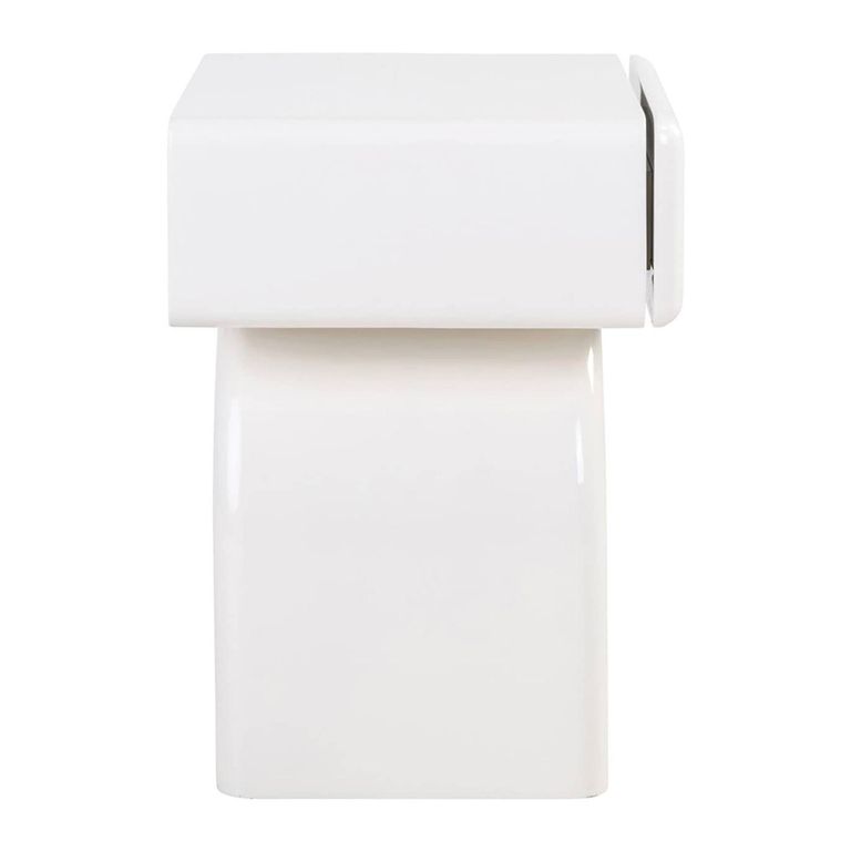 Bennet End Table - 1 Drawer - White
