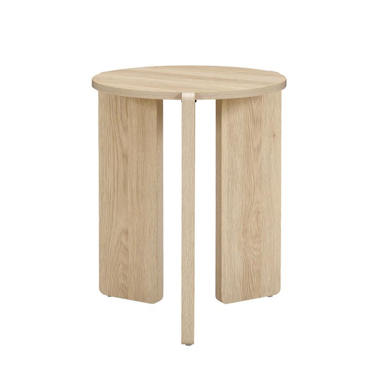 Halo Side Table - Round - Oak - Wood
