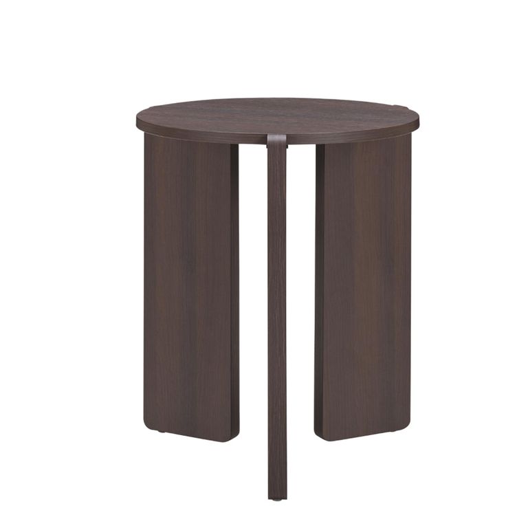 Halo Side Table - Round - Walnut - Wood