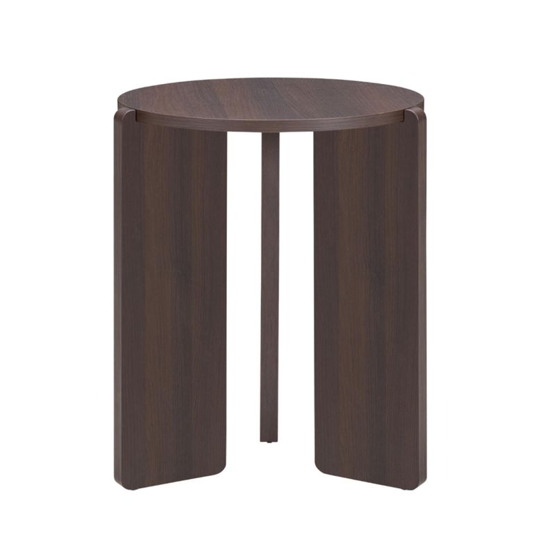 Halo Side Table - Round - Walnut - Wood
