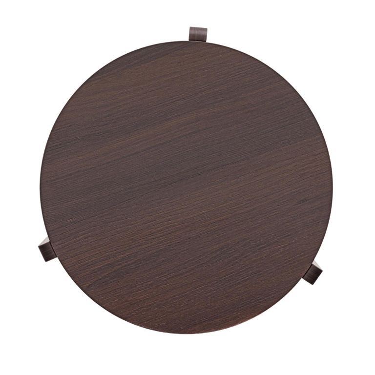 Halo Side Table - Round - Walnut - Wood