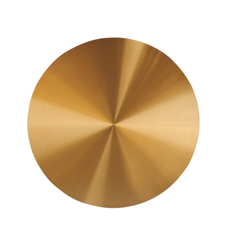 Violet Lamp Table - Round - Gold and White - Stainless Steel and Marble