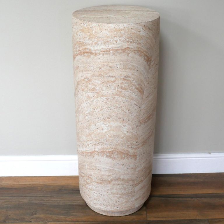 Column Table - Round - Medium - Natural Stone Finish