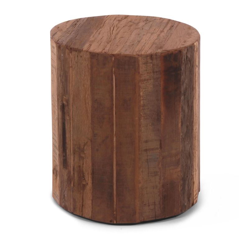 Bassano Side Table - Round - Small - Natural - Teak Wood