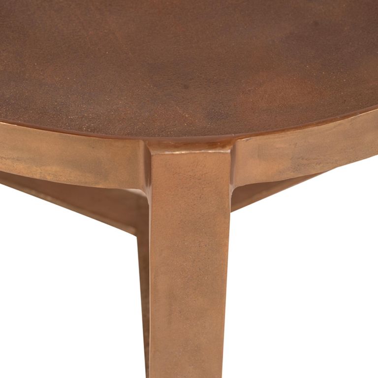 Inez Side Table - Round - Copper - Metal