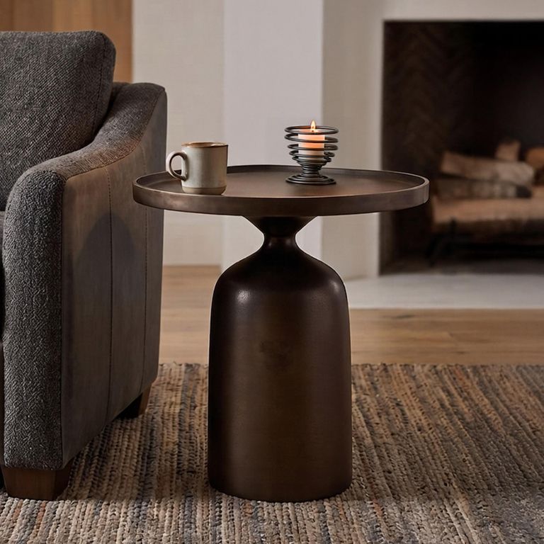 Doha Side Table - Round - Bronze - Aluminium