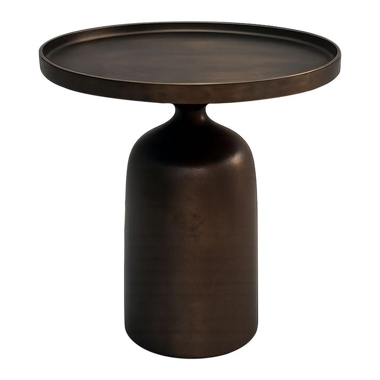 Doha Side Table - Round - Bronze - Aluminium