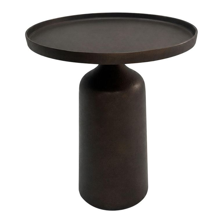 Doha Side Table - Round - Tall - Bronze - Aluminium