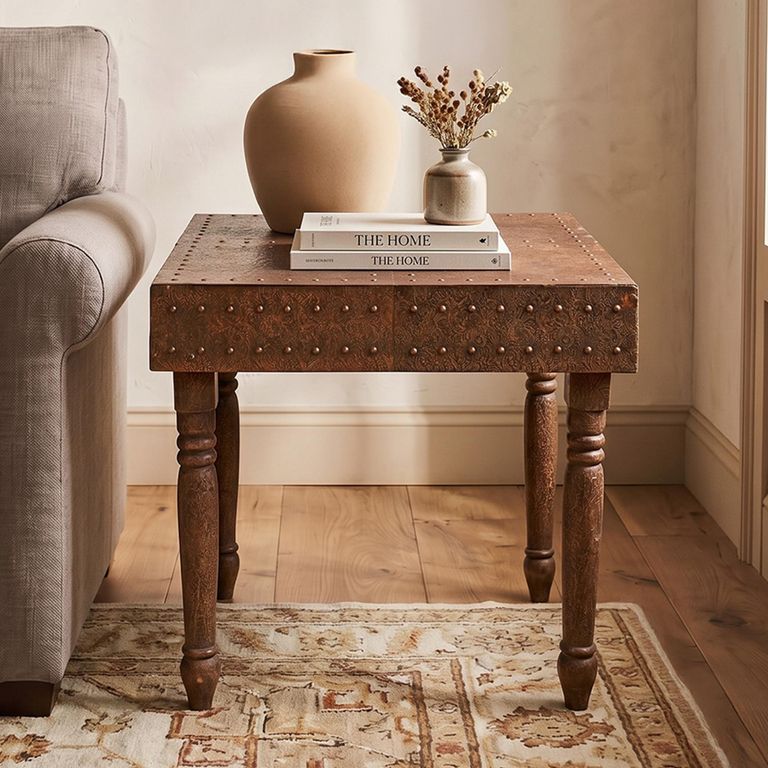 Side Table - Square - Copper - Metal