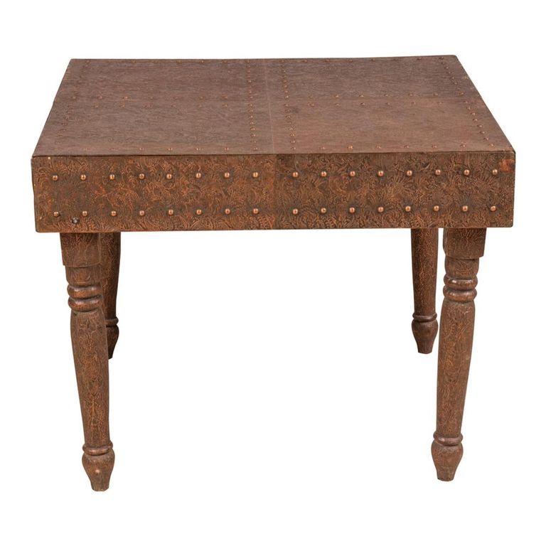 Side Table - Square - Copper - Metal