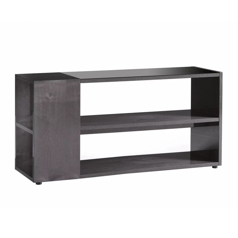 Heritage Sofa Table - Dark Velvet Birch High Gloss