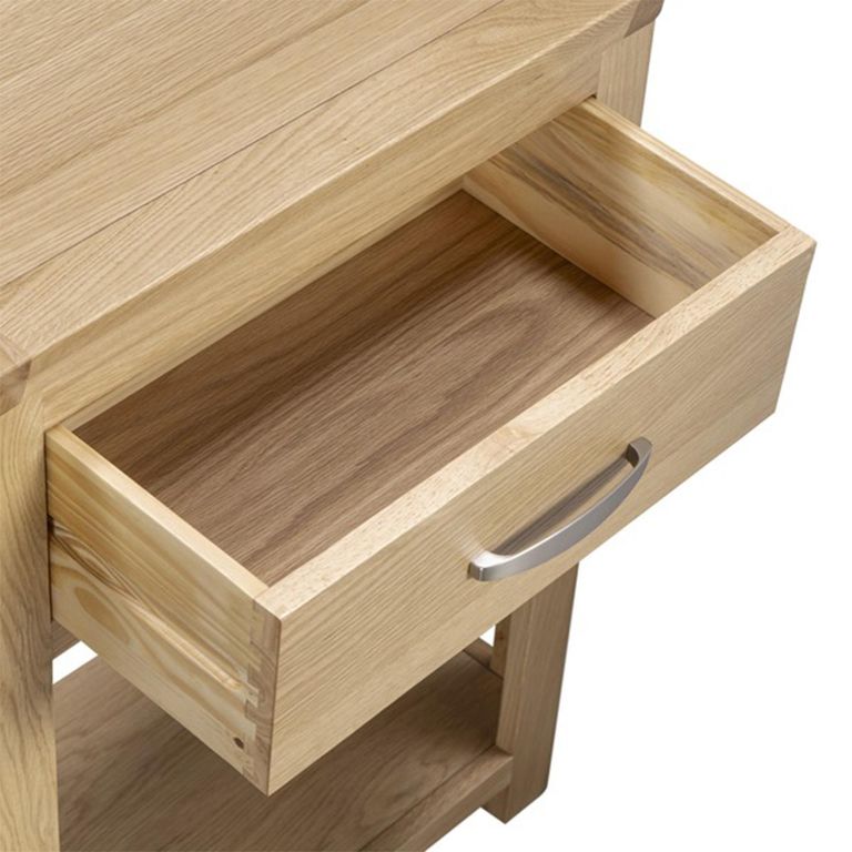 Treviso Oak Side Table - 1 Drawer