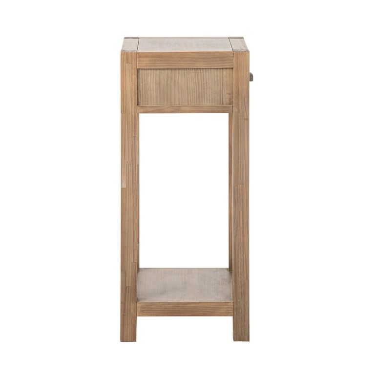 Blois Tall Side Table - 1 Drawer - Natural - Pinewood