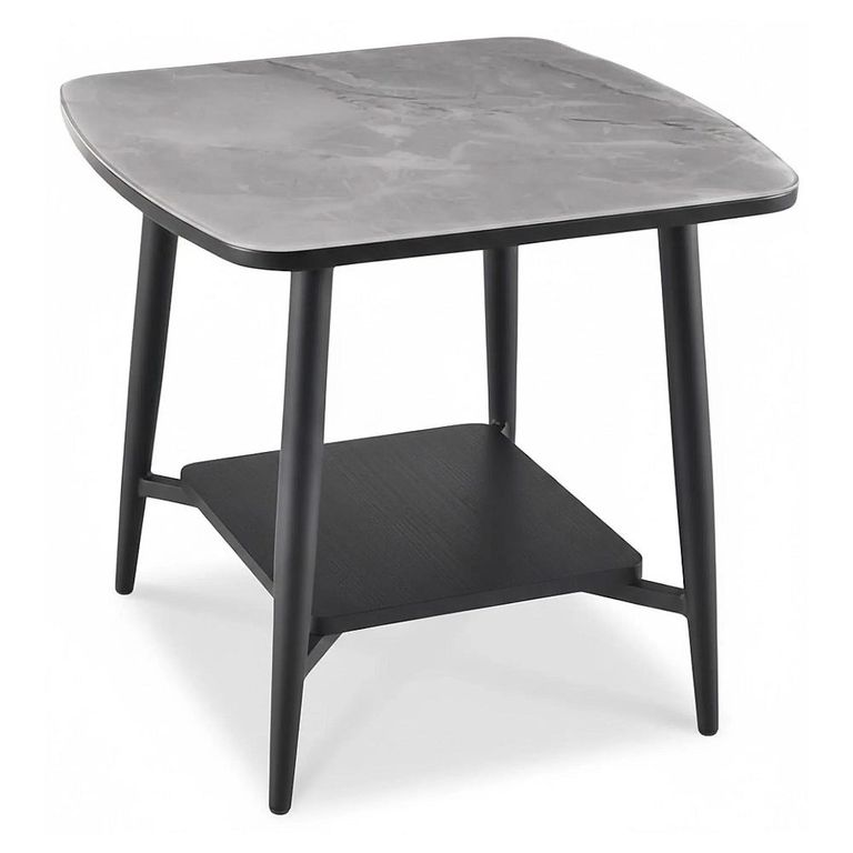 Clearance - Cassino End Table - Grey Glass - FSS17527
