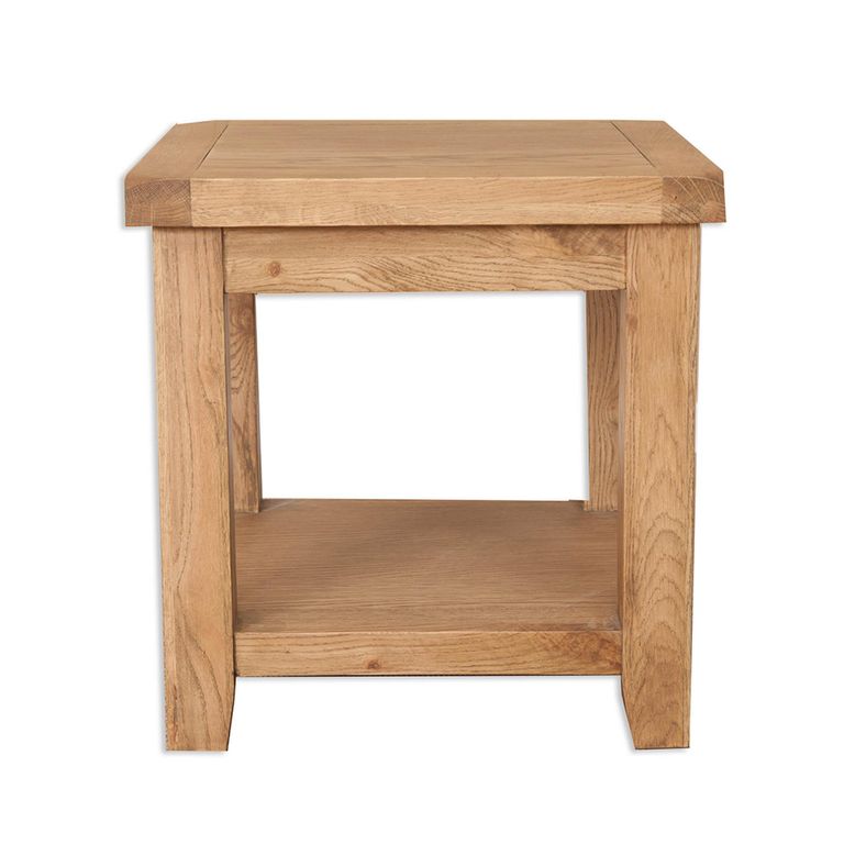 Melbourne Country Oak Lamp Table - Square - Rustic