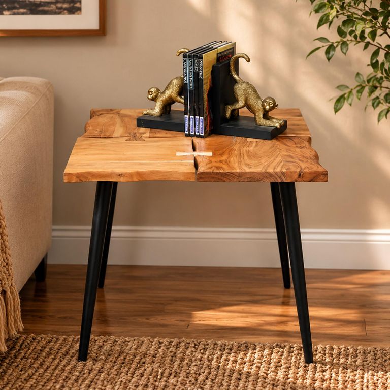 Wooden Square Side Table