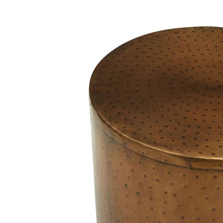 Arti Side Table - Round - Antique Brass Effect