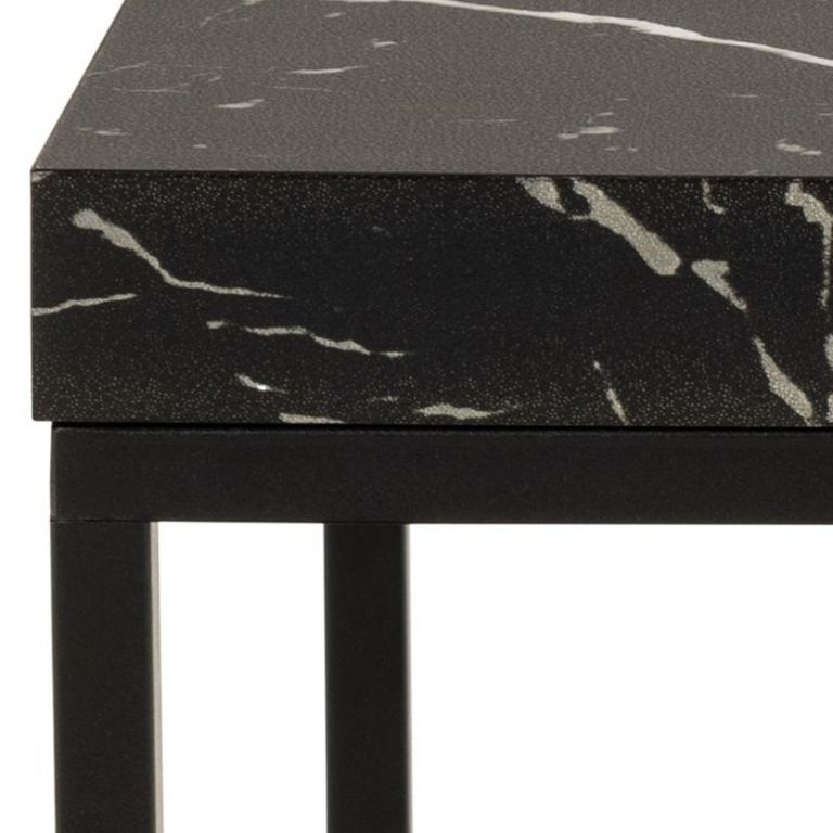 Barossa Side Table - Square - Black Marble