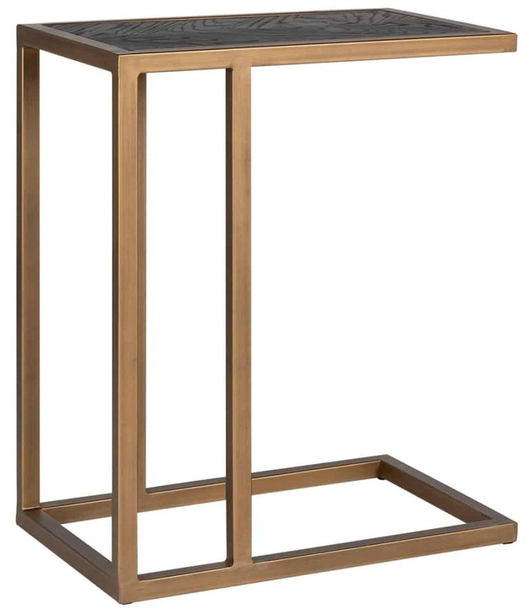 Blackbone Black and Brass Sofa Table
