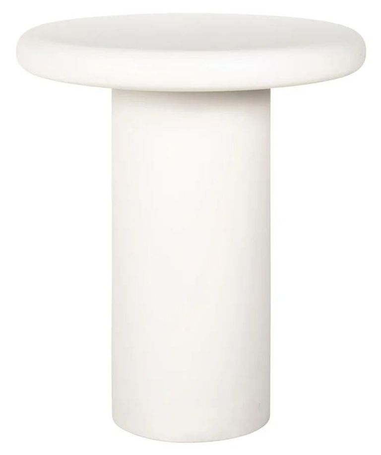 Bloomstone White Lime Plaster Round Side Table