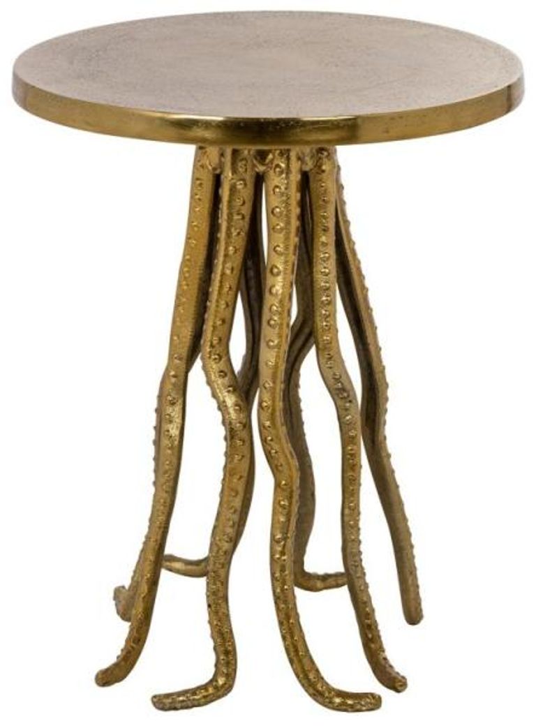 Macey Gold Round Side Table