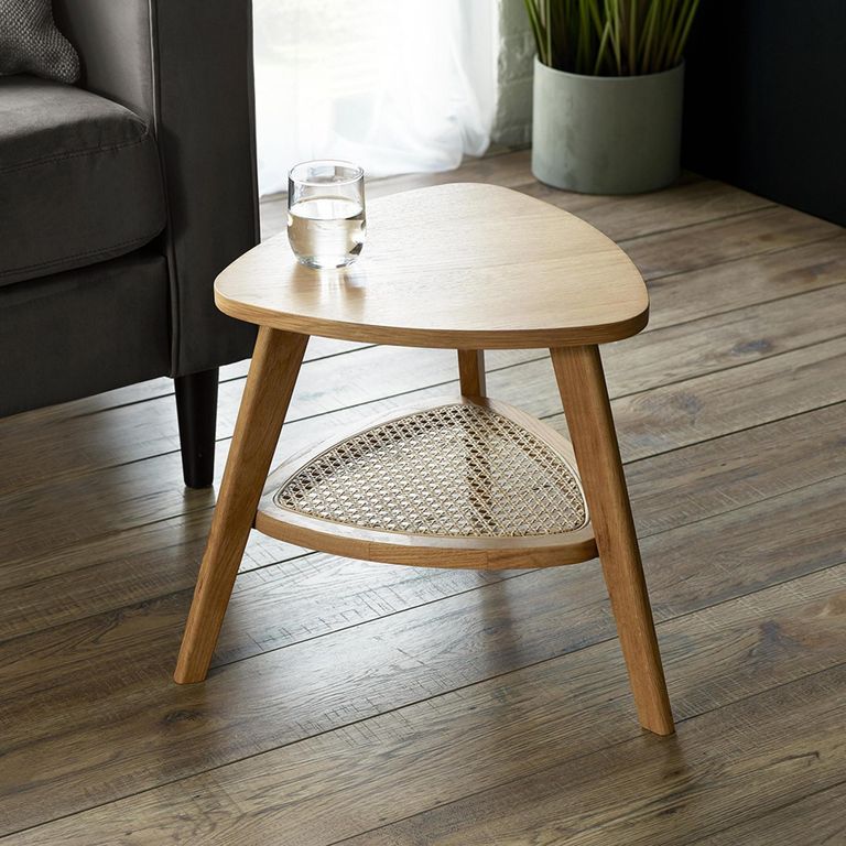 Vera Side Table - Triangular - Oak