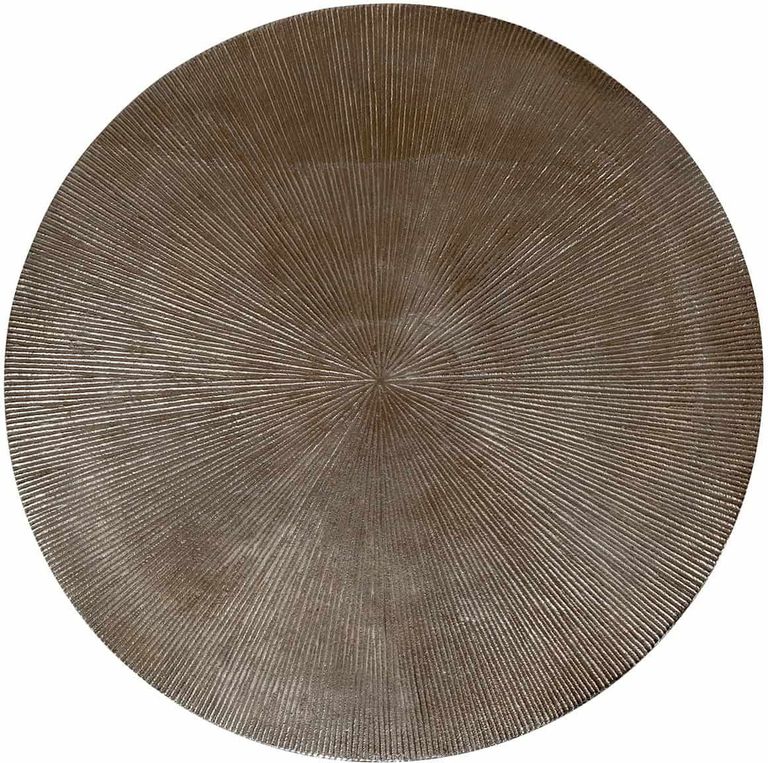 Villisca Set of 3 Champagne Gold Round Side Tables