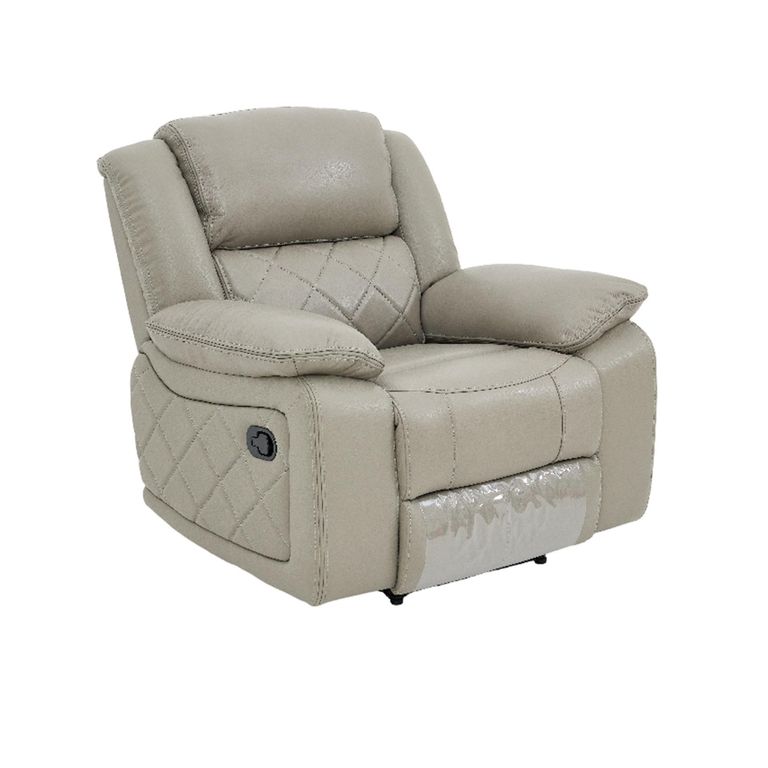 Bentley Recliner Armchair - Grey Leather